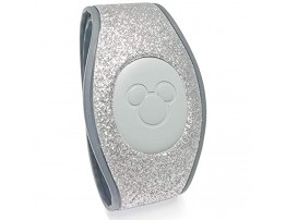 Disney Parks Exclusive MagicBand 2.0 Link It Later Sparkly Silver