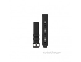 Garmin Quick Release 20 Watch Band Black Silicone with Gunmetal Hardware 010-13114-00
