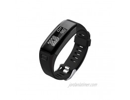 Oenfoto Compatible Garmin Vivosmart HR Replacement Bands Soft Silicone Bracelet Sport Wristband Strap Accessories with Screwdriver for Garmin Vivosmart HR-Black