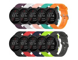 QGHXO Band for Garmin Forerunner 245 Soft Silicone Replacement Band for Garmin Forerunner 245 Forerunner 645 No Tracker Replacement Bands Only