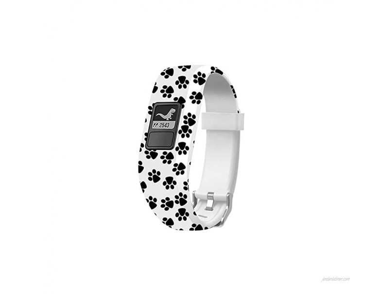 Sibode Watch Band Compatible with Garmin Vivofit 3 Vivofit JR JR. 2，Accessories Replacement Bands with Secure Watch Strap for Vivofit JR Paw