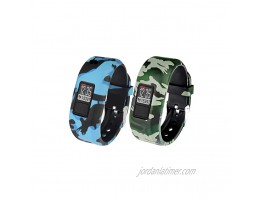 Vozehui Band Compatible with Garmin Vivofit 3 Vivofit JR Vivofit JR 2 Soft Silicone Replacement Sport Colorful Adjustable Wristbands for Kids Boys Girls