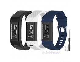 Vozehui Compatible with Garmin Vivosmart HR+ Watch Bands Soft Silicone Replacement Wristband Accessories Sport Wristband Strap for Garmin vivosmart HR +
