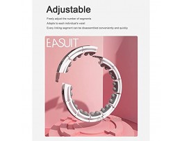 EASUIT Hoola Hoop for Adults Weight Loss，Fitness Weight Loss 360°Massage Hula Hoop Adjustable Weight Non-Fall 16 Knots Detachable