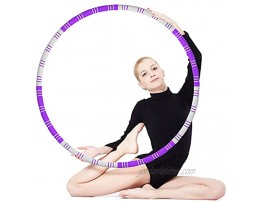HAFUZIYN Exercise Hoop,Fitness Weighted Hoops for Adults Weight Loss,Professional Soft Workout Hoop for Building Strength and Stamina,2.5lbs Add Weight Freely Detachable Design