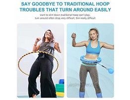 Kuidada Smart Hoop,Weighted Hoop for Adults Weight Loss,360° Massage Non-Fall Exercise Hoops with Counter Adjustable Detachable Fitness Hoops