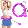 Kuidada Smart Hoop,Weighted Hoop for Adults Weight Loss,360° Massage Non-Fall Exercise Hoops with Counter Adjustable Detachable Fitness Hoops