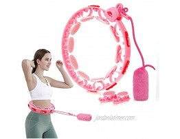 MOSTRUST Smart Weighted Hoola Fitness Hoops for Adults Weight Loss 14 Sections Detachable Hula Fitness Hoops 2 in 1 Abdomen Exercise and Massage Hoola Hoops for Girls,Women and Kids