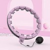 Sucizi smart weighted hula fitness hoop for adult women girls weight loss fashion 2021 new design upgraded premium quality purple