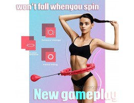 The WomenLand Smart Hula Hoops Abdomen Fitness Equipment 24 Detachable Knots Adjustable Weight Auto-Spinning Ball for Adults Kids Beginner Fitness Aids