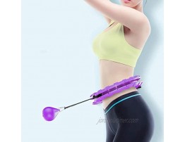 The WomenLand Smart Hula Hoops Abdomen Fitness Equipment 24 Detachable Knots Adjustable Weight Auto-Spinning Ball for Adults Kids Beginner Fitness Aids