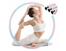 UOYOTT Weighted Hula Hoop Professional Hula Hoops for Adults Weight Loss 2021 Upgraded Weighted Hoola Hoops with 8 Sections Detachable Design Stainless Steel Core with Thick Double Deck Foam