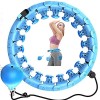 Weighted Hula Hoops for Adults Weight Loss 24 Knots Abdomen Fitness Weight Loss Non-Falling Fitness Hoops Adjustable Weight Auto-Spinning Ball,Pilates Circles
