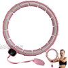 Weighted Smart Fitness Hula Circle Smart Hoola Rings Smart Hula Rings for Adults Kids Weight Loss That Integrates Fitness Sports and Massage,16 Detachably Adjust The Size Max Waist: 47