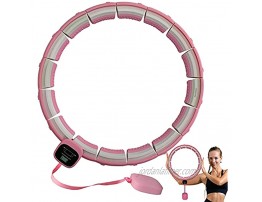 Weighted Smart Fitness Hula Circle Smart Hoola Rings Smart Hula Rings for Adults Kids Weight Loss That Integrates Fitness Sports and Massage,16 Detachably Adjust The Size Max Waist: 47