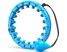 Weighted Smart Hoola Hoops 2 in 1 Abdomen Fitness Massage Hoola Hoops 28 Detachable Knots Adjustable Weight Non-Fall Exercise Hoops for Adults and Kids Weight Loss