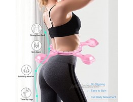 Weighted Smart Hula Circle Hoop 2 in 1 Hoola Smart Hoop for Adults Weight Loss Detachable Infinity Hoop for Workout with 360 Massage Slipping-Free for Beginners for Adults & Kids Hoola Circle